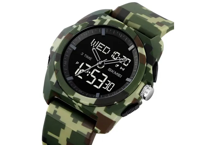 Чоловічий годинник Skmei 2199 CMGN Camo Green Фото 2